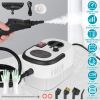 1200ml Tank Steam Cleaner 2500W 3 Bar Hot Steam Output 6 Adjustable Speeds, Complete Multi Function Cleaning Tool Set Foldable Handle Extended Hose Co