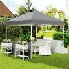 Pop up canopy tent, sunshade, carport, pavilion, dark gray