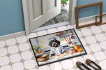 NEW Bernedoodle The Chef Doormat Front Door Mat Indoor Outdoor Rugs for Entryway, Non Slip Washable Low Pile, 18H X 27W