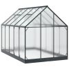 Garden Greenhouse Anthracite 72.24 x 119.49 x 81.50 in