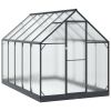 Garden Greenhouse Anthracite 72.24 x 119.49 x 81.50 in