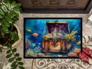 NEW Treasure Chest Doormat Front Door Mat Indoor Outdoor Rugs for Entryway, Non Slip Washable Low Pile, 18H X 27W