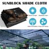 6ft*8.5ft Heavyweight black sunshade net with snap-on design for sun protection, windproofing, and patio/balcony shading.
