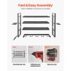 Power Tool Organizer Wall Mount, 4-Layer Storage Rack with 4 Drill Holders, Tools Holder and Storage Rack with Screwdriver Holder, Garage Tool Organiz
