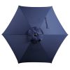 7.5' Navy Push-up and Tilt Market Patio Umbrella