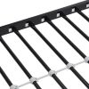 Metal Floor Bunk Bed, Twin over Full, Black