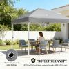 Pop up canopy tent, sunshade, carport, pavilion, dark gray