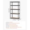 Storage Shelves, 2000 lbs, 5 Tier Garage Storage Shelving, 16" D x 32" W x 62.8" H Adjustable Metal Shelves for Garage Shelves Utility Rack Shelf, Ide