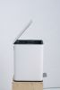 SSTC101-10L-W, Stainless Steel Kitchen Trash Can, 10L, White