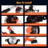 Lightweight Cordless Brush Cutter 800W Motor 15000 No-Load RPM, Multi-Angle Rotatable Trimming Head Dual Start Safety Lock Detachable Splash Baffle fo