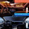 2025 Upgraded U.S. General Purpose Version Rainbow Umbrella Car Windshield Sunshade - UV Blocking, Heat Insulating, Scratch Resistant Handle, 10 Layer