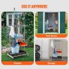 Garden Tool Organizer, 10 Slots with Hooks, Yard Tool Tower Rack with Wheels for Garage Organization and Storage, Hold Long-Handled Tool/Rake/Broom, M
