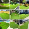 Artificial Turf for Lawn - 3.3ft x 32.3ft , 0.8 inch Indoor Outdoor Synthetic Grass Rug, Realistic Fake Grass Mat for Garden, Yard, Patio, Balcony and