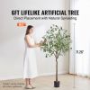 Artificial Eucalyptus Tree, 6 FT Tall Faux Plant, Secure PE Material & Anti-Tip Tilt Protection Low-Maintenance Plant, Lifelike Green Fake Potted Tree