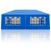 10'x20' Outdoor Party Tent with 6 Removable Sidewalls, Waterproof Canopy Patio Wedding Gazebo, Blue