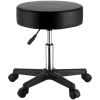 Rolling Stools with Wheels, 400 LBS Weight Capacity Adjustable Height Stool with Ultra-Thick Seat Cushion, Swivel Stools Chair for Salon, Bar, Home, O