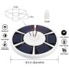 42 LED Solar Flagpole Light Garden Umbrella Light Outdoor Waterproof Landscape Street Flag Pole Lamp For Tent Camping(TK Temu Self Collection)