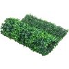 Artificial Boxwood Panel UV 24pcs Boxwood Hedge Wall Panels Artificial Grass Backdrop Wall 24" X 16" 4 cm Green Grass Wall, Fake Hedge for Decor Priva