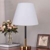 White Lamp Shade, ALUCSET Barrel TC Cloth Small Lampshade for Table Lamp and Floor Light