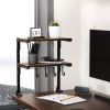 2 Tier Adjustable Clamp-On Desk Shelf, Metal Desktop Extension Organizer with Over Desk and Under Desk Storage, 13 Inch Desk Rack for Office, Home Wor