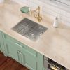 25"x22" Undermount Handmade Stainless Steel Kitchen Sink,18 Gauge Small Single Bowl Bar Sink with Drain Kit