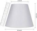 White Lamp Shade, ALUCSET Barrel TC Cloth Small Lampshade for Table Lamp and Floor Light
