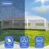 3*9m 5-Sided Iron PE Cloth Spiral Pipe Pergola