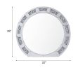 Noralie Mirrored & Faux Diamonds Accent Mirror (Assembled)