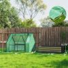 Mini greenhouse, garden bed, green and dark gray