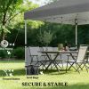 Pop up canopy tent, sunshade, carport, pavilion, dark gray