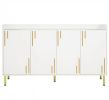 Modern self-service cabinet, 4 doors, 55 inch metal legs