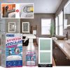 JUE-FISH Foaming Bathroom Care Spray Kit with 2pcs Cleaning Cloths, Lighten Water Marks & Limescale on Shower Head Faucet Tile, Easy Rinse No Residue