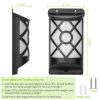 Outdoor Solar Dancing Flame Ground Lights 96 LED Beads Light Sensor Auto Switch, High Conversion Solar Panel Dust Rain Snow Resistant ABS Garden Path