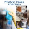 Multi-Surface Household Care Spray Kit, Kitchen Grease & Water Mark Reducing Cleaner with Scrub Sponge, All Room Daily Maintenance Supplies