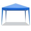 10'x10' Gazebo Waterproof Outdoor Canopy Patio Tent Party Tent for Wedding BBQ Cater, Blue