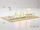 Magnetic LED Light Capital Letter, (E) H3.7" 3000K