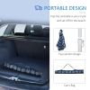 Quick Beach Cabana Canopy Umbrella, 6.5' Easy-Assembly Sun-Shade Shelter with Sandbags and Carry Bag, Cool UV50+ Fits Kids & Family, Blue Coconut Palm