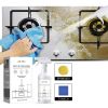 Kitchen Foam Surface Care Kit with Sponge & Cloth, Cooking Grease & Food Residue Lightening Spray, Household Stove Range Hood Daily Maintenance Suppli