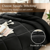 Black 2-Piece & 3-Piece Bedding Comforter Set â€“ Twin/Queen/King â€“ Soft Microfiber