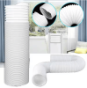 Flexible Air Conditioner Vent Hose Portable Exhaust Duct Universal Replacement, Counter-Clockwise