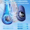 Portable Neck Fan that Blow Cold Air, LED Display, Rechargeable Hands-Free Wearable Cooling Personal Fan, 5 Speed, Neck Support, Bladeless Neck Air Co