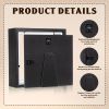 16pcs Wooden Shadow Box Picture Frame Set | 5X5Inch Square Shape, Suitable for Photos, Weddings, Floral Arrangements, Home Decoration - a Perfect Gift