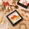 16pcs Wooden Shadow Box Picture Frame Set | 5X5Inch Square Shape, Suitable for Photos, Weddings, Floral Arrangements, Home Decoration - a Perfect Gift