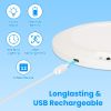 Magnetic USB Rechargeable Ceiling Light with PIR Motion Sensor, 3 Color Temperatures Stepless Dimmable Remote & Button Dual Control Timer Setting Magn