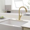 Single Handle Deck Mount Pull Down Sprayer Kitchen Faucet