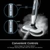Dual Head Hard Floor Steam Mop, 3 Adjustable Steam Modes, LED Headlights, Lightweight for Home Tile Cleaning
