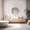 Black Round Wall Mirror 20-30 Inch, Bathroom Mirrors for Over Sink, Circle Mirror for Bathroom, Entryway, Bedroom, Vanity