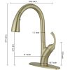 Single Handle Deck Mount Pull Down Sprayer Kitchen Faucet