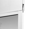 Dog Door for Sliding Glass Door, 75 7/8"-80 11/16" Adjustable Height Doggy Door for Sliding Doors, Aluminum Frame Tempered Glass Pet Door with Hinge S