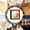 16pcs Wooden Shadow Box Picture Frame Set | 5X5Inch Square Shape, Suitable for Photos, Weddings, Floral Arrangements, Home Decoration - a Perfect Gift